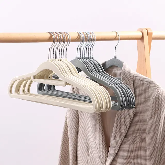 MOONCEE Premium Velvet Hangers Non Slip Clothes Hangers Coat Pants Hangers