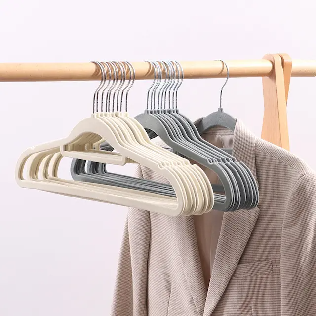 MOONCEE Premium Velvet Hangers- Non-Slip Clothes Hangers, Coat, Pants Hangers