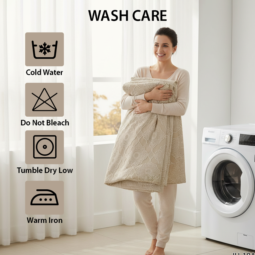 طقم سرير 6 قطع - فائق النعومة، كامل مع أغطية الوسائد وغطاء اللحاف (6FM62)