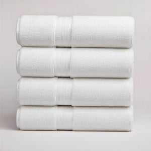4 PCs Premium 100% Cotton Bath Towels Set 70 x 140 CM – Hotel & Spa Quality